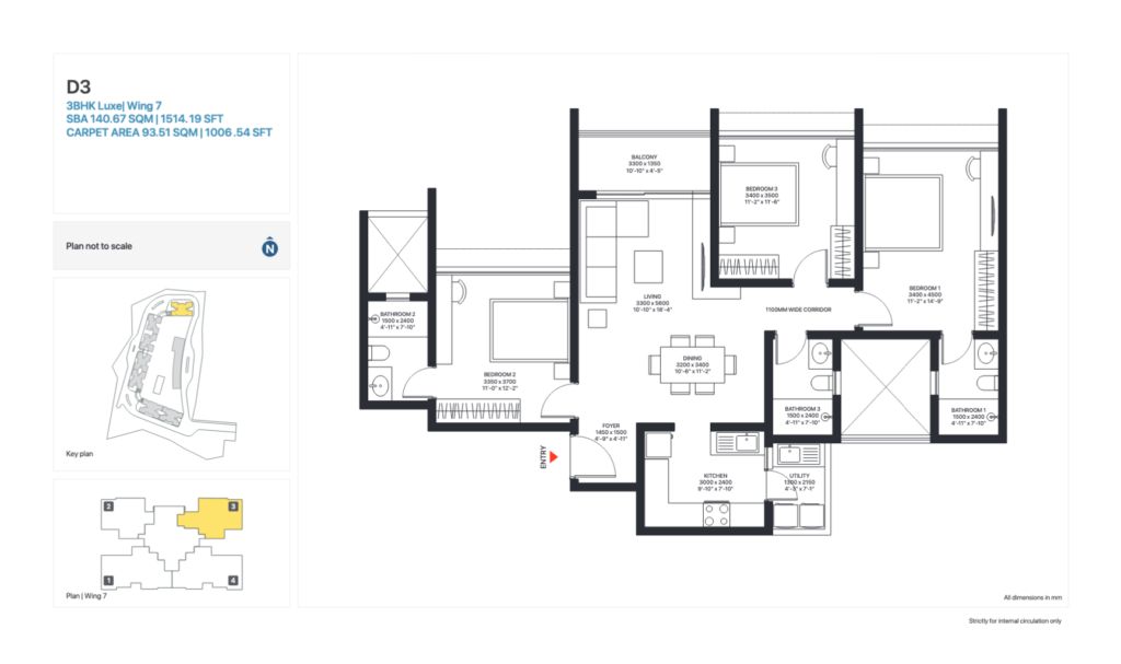 Sobha Madison Heights Floor Plan