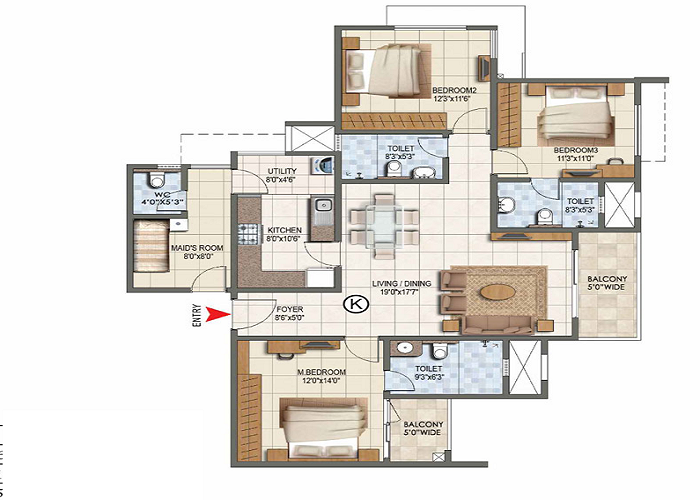 4-bhk-floor-plan-sobha-hamptons