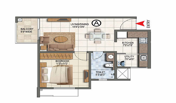 Prestige Southern Star floor plan