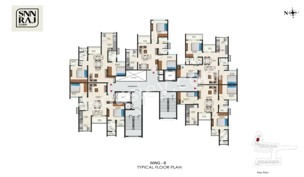 SNN_Raj_High_Gardens_Wing-B_Typical_Floor_Plan
